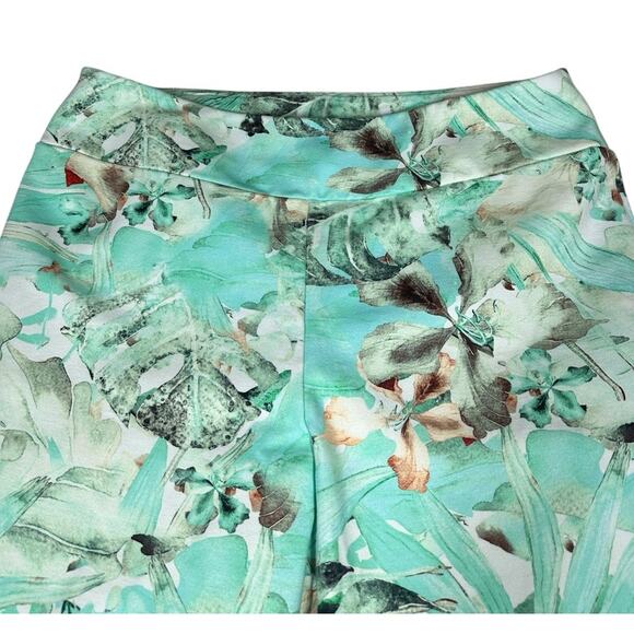 Soft Surroundings Pants Women Large Paloma Floral Tropical Ankle Pull On Stretch - Picture 3 of 7